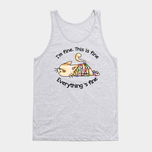 Naughty Cat Christmas Tank Top